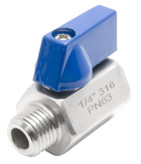 mini ball valve stainless steel 316 ALFE M/F