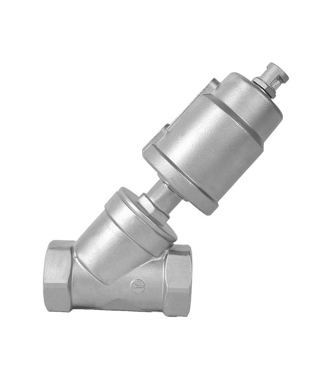 شیر انگل ولو (زاویه ای)پنوماتیک استنلس استیل ۳۱۶