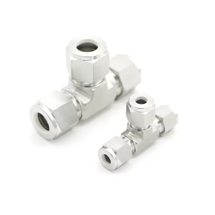 کانکتور سه راه مهره دار استنلس استیل 316- 6000 psi