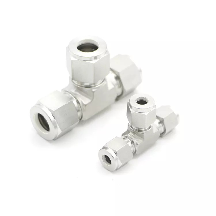 کانکتور سه راه مهره دار استنلس استیل 316- 6000 psi