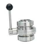 شیرپروانه مهره ماسوره ای دسته اهرمی استنلس استیل صنایع شیری -ALFA 304