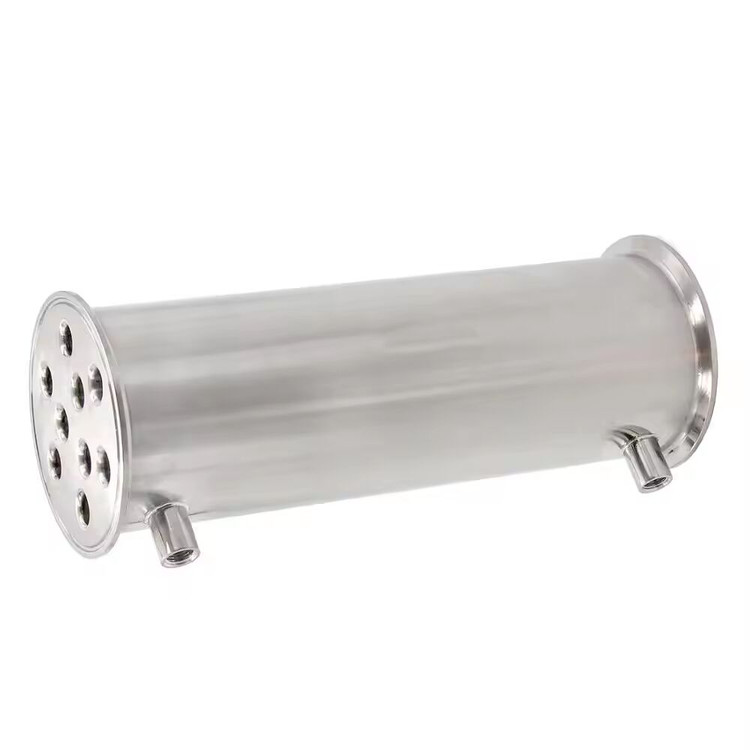 کندانسور Tri-Clamp با صفحات انحرافی (Baffled) استنلس استیل 304