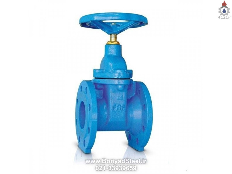 شیر کشویی فلنج دار زبانه فلزی چدنیGGG40-pn16 سام