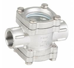 سایدگلاس رزوه ای استنلس استیل 304 - PN40- GESTRA