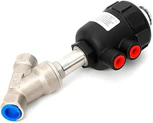 شیر انگل ولو پنوماتیک (زاویه ای) استنلس استیل 304