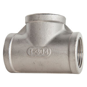 سه راه رزوه استنلس استیل 304 - کلاس ۱۵۰