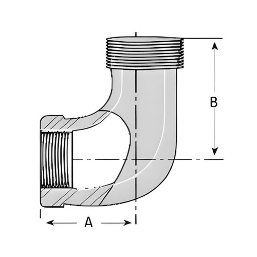 چپقی استیل 304 دنده 90 درجه 304